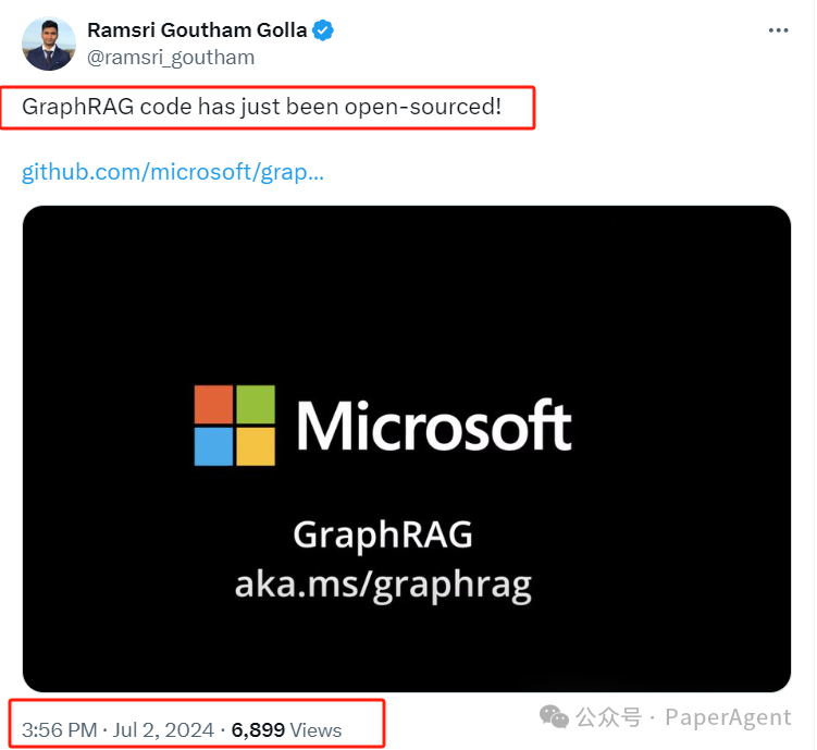 重磅！微软开源GraphRAG项目_github