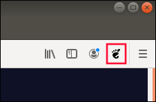 GNOME Icon in the Firefox toolbar