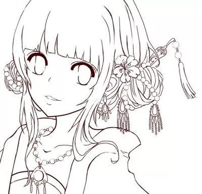 线条边框简笔画图片大全sai教程漫画人物简笔画图片大全