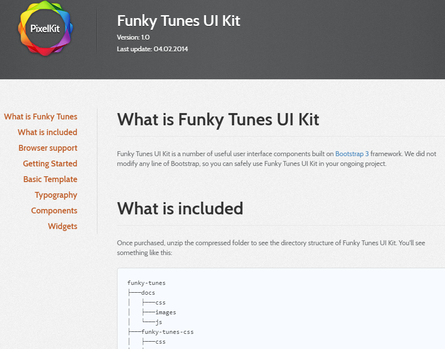 UI框架Funky Tunes UI Kit