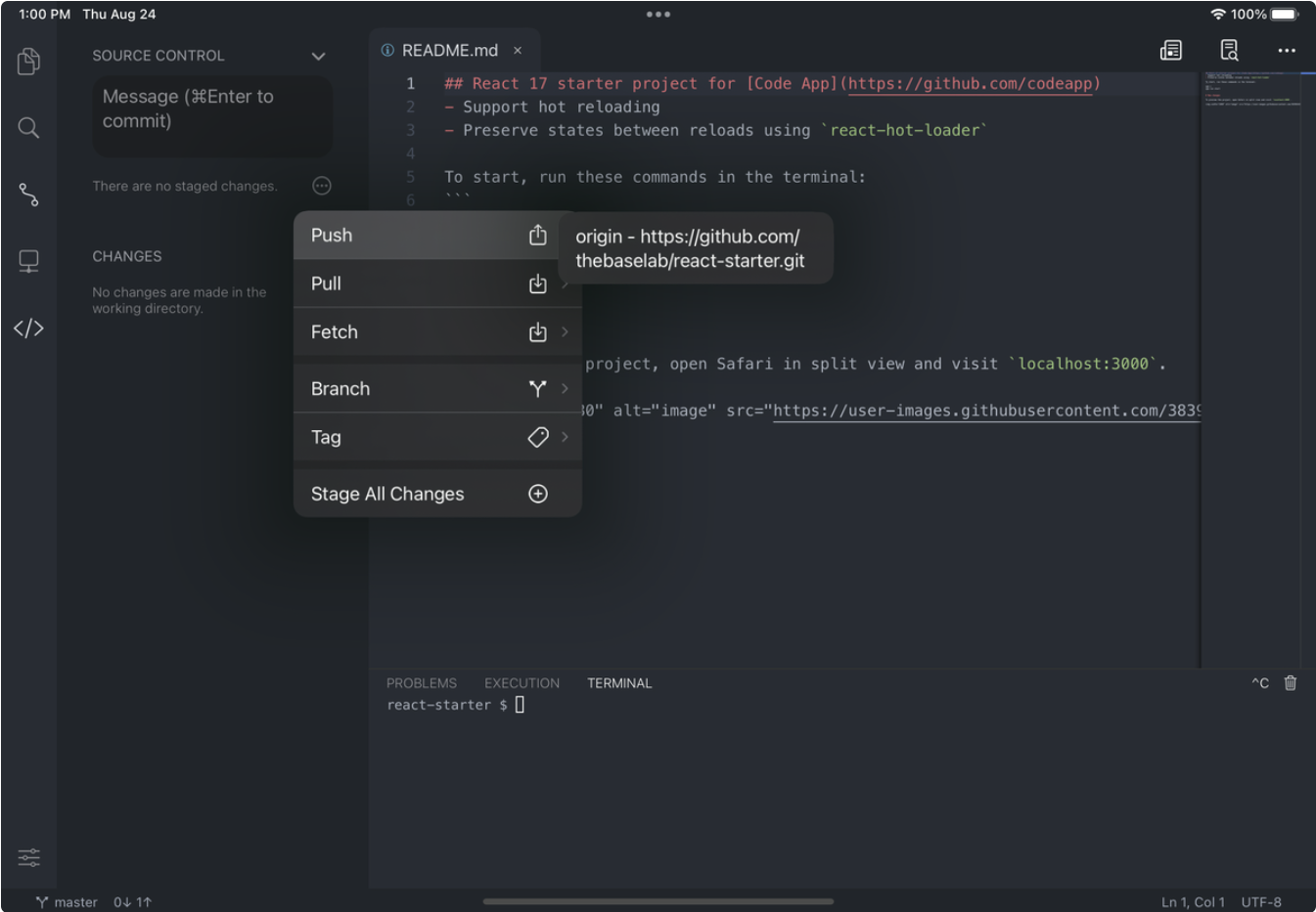 iPad上的全功能代码编辑器 —— CodeApp_macos_06