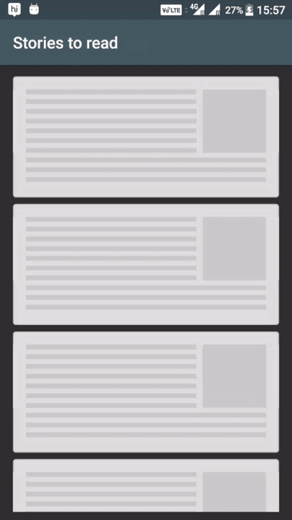 android骨架屏框架android骨架屏效果了解一下