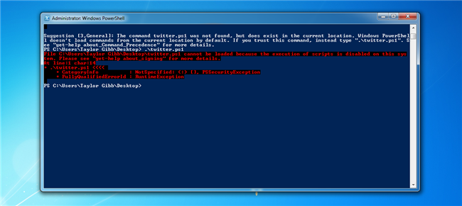 如何在Windows 7上执行PowerShell脚本-CSDN博客