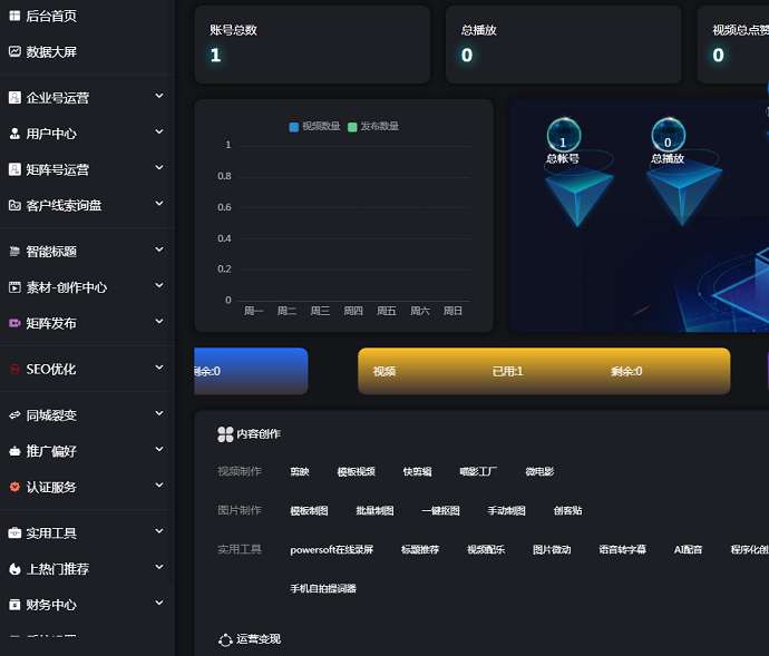 短视频矩阵营销系统V2.3.0