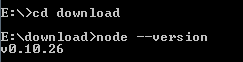 初识Node.js-认识node（安装Node.js环境配置）