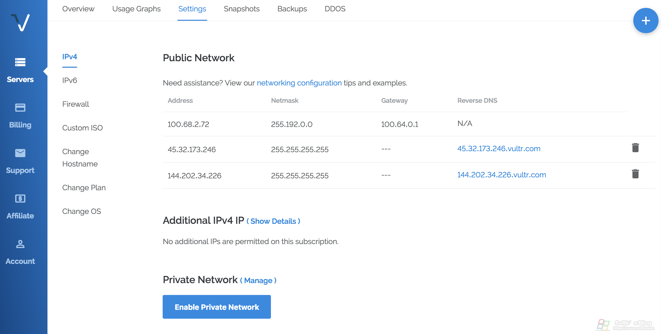 vultr最多可以开几台服务器,vultr服务器添加多个ip实现vultr多线服务