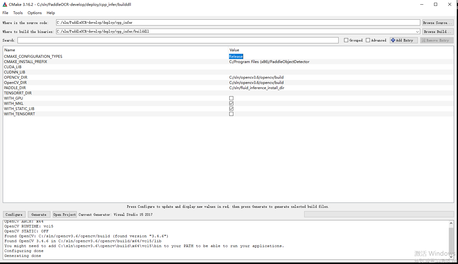 解决：CMake Error ：Visual Studio 15 2017 -could not find any instance of Visual Studio._自动生成_09