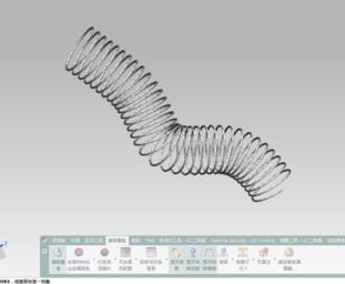 UG怎么画已经折弯的弹簧模型?