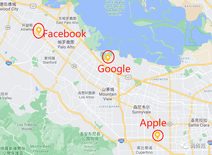 现在,数以千计的高科技公司将总部设在硅谷,像苹果,谷歌,facebook,net