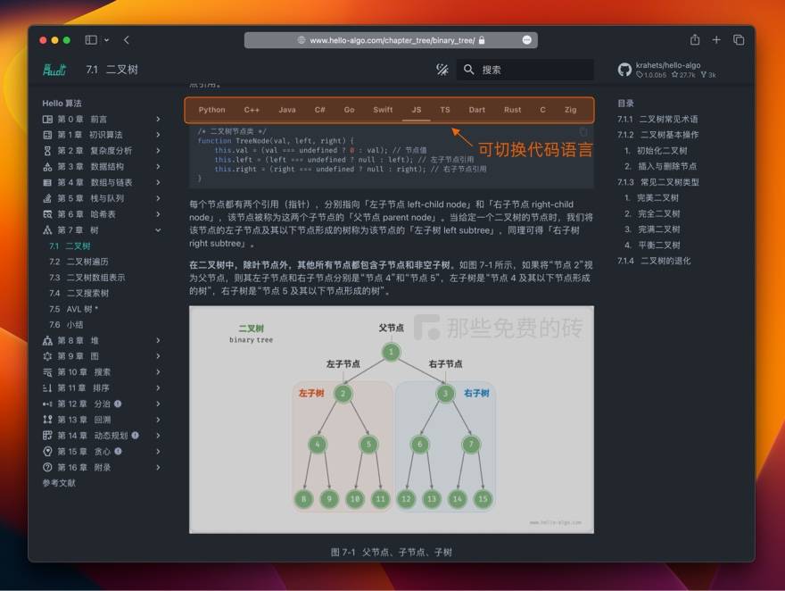 《Hello 算法》二叉树教程