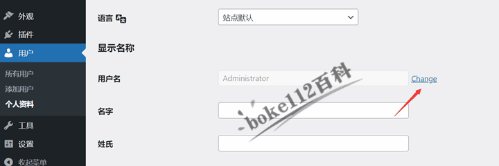 WordPress后台编辑个人资料页面直接修改用户名插件Change Username-第2张-boke112百科(boke112.com)