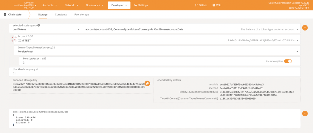 通过Moonbeam的Connected Contracts互连合约从Axelar转移Token至Centrifuge