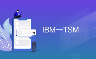 IBM—TSM