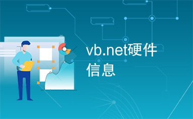 vb.net硬件信息