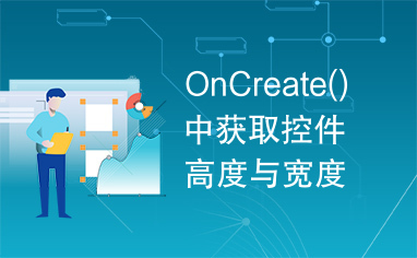 OnCreate()中获取控件高度与宽度