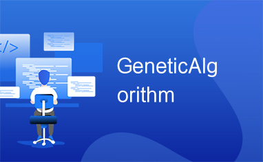 GeneticAlgorithm