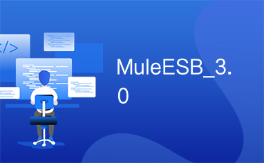 MuleESB_3.0