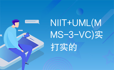 NIIT+UML(MMS-3-VC)实打实的