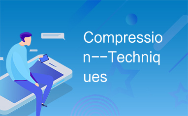 Compression--Techniques