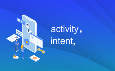 activity，intent,