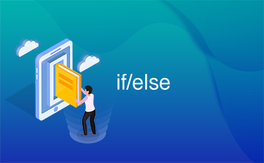 if/else