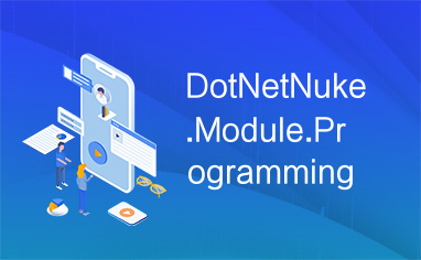 DotNetNuke.Module.Programming