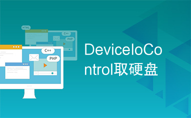 DeviceIoControl取硬盘