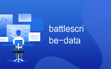 battlescribe-data