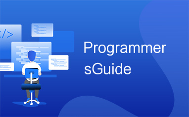 ProgrammersGuide