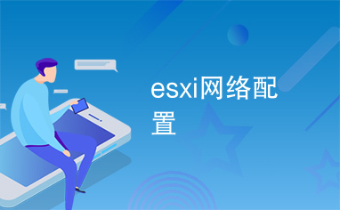 esxi网络配置