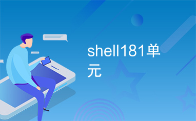 shell181单元