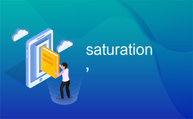saturation,