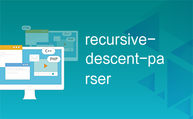 recursive-descent-parser
