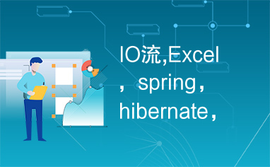 IO流,Excel，spring，hibernate，读写