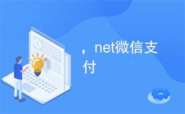 ，net微信支付