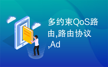 多约束QoS路由,路由协议,Ad