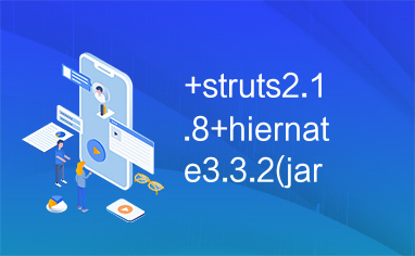 +struts2.1.8+hiernate3.3.2(jar)