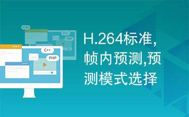 H.264标准,帧内预测,预测模式选择,时间相关