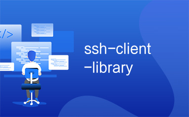 ssh-client-library