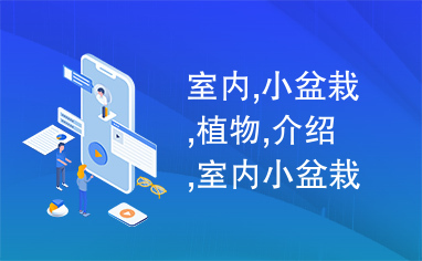 室内,小盆栽,植物,介绍,室内小盆栽植物的应用与介绍ppt模板