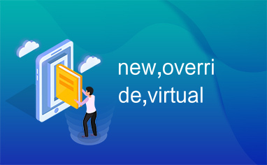 new,override,virtual