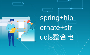 spring+hibernate+structs整合电子书说明