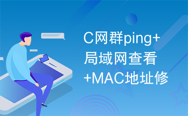 C网群ping+局域网查看+MAC地址修改器