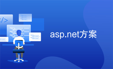 asp.net方案