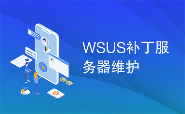 WSUS补丁服务器维护