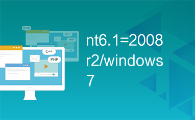 nt6.1=2008r2/windows7