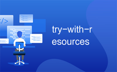 try-with-resources