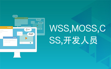 WSS,MOSS,CSS,开发人员