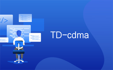 TD-cdma