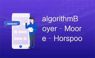 algorithmBoyer–Moore–Horspool